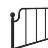 vidaXL Metal Replace Headboard Black 100 cm