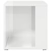 vidaXL Side Table High Gloss White 33x33x34.5 cm Engineered Wood