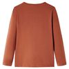 Kids' T-shirt with Long Sleeves Cognac 104