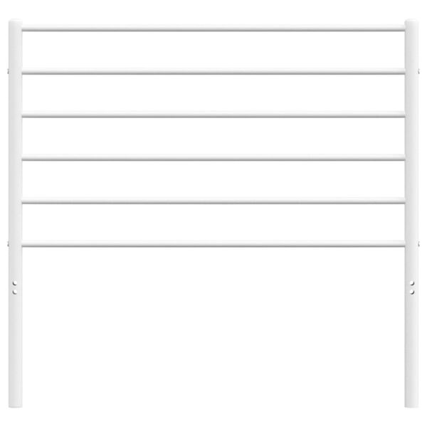 vidaXL Metal Replace Headboard White 80 cm