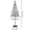 vidaXL Christmas Tree with 300 LEDs White 210 cm PE and Steel