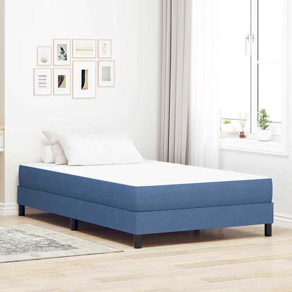 vidaXL Bed Mattress with Mattress Blue 120 x 190 cm Fabric