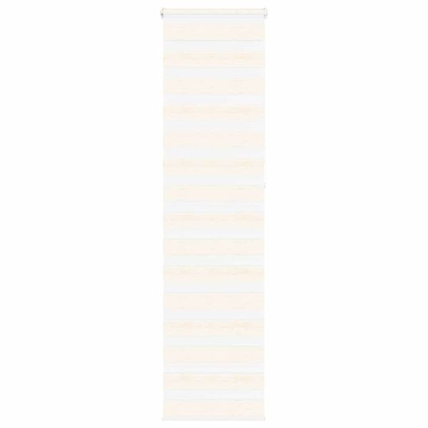 vidaXL Zebra Blind Marble Beige 65x230 cm Fabric Width 60.9 cm Polyester