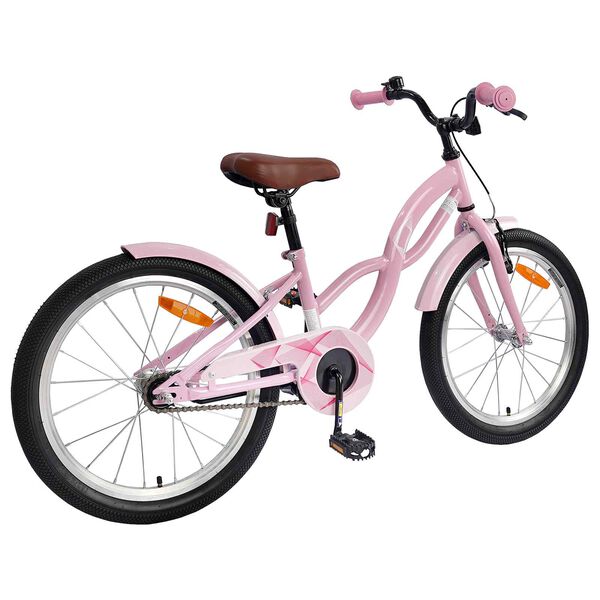 vidaXL Kids Bike 18'' for 5-7 Years Old Light Pink