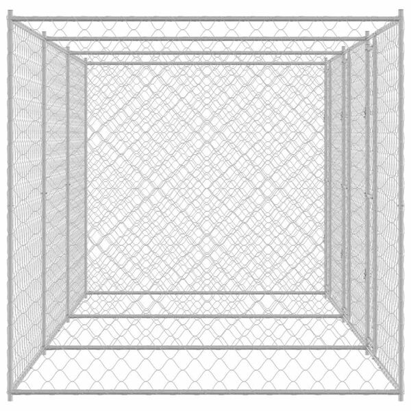 vidaXL Dog Cage Silver 600 x 200 x 200 cm Galvanised Steel