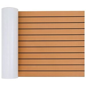 vidaXL Boat Mat Striped Brown and Black 240 x 60 cm EVA