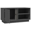 vidaXL TV Cabinet Grey 80x35x40.5 cm Solid Wood Pine