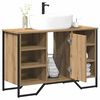 vidaXL Bathroom Sink Cabinet with Shelf Artisan Oak 91 x 35 x 60 cm