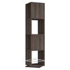vidaXL Rotating Cabinet Grey and Sonoma Oak 34.5x34.5x75.5 cm Engineered Wood