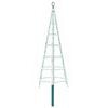 vidaXL Christmas Tree Light with Spike and Flagpole 180 cm 168 LEDs