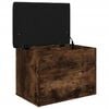 vidaXL Storage Bench Smoked Oak 62x42x45 cm Engineered Wood