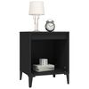 vidaXL Bedside Cabinet Black 40x35x50 cm