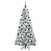 vidaXL Artificial Hinged Christmas Tree Green 210 cm PE and PVC