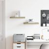 vidaXL Floating Wall Shelves 2 pcs Oak 50x23x3.8 cm MDF