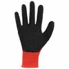 vidaXL Work Gloves 24 pcs Red and Black 7 / S Latex Coating