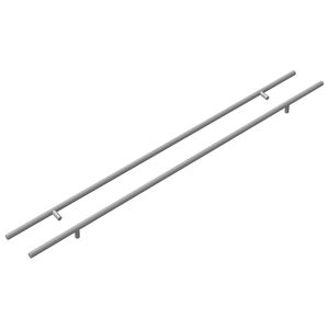 vidaXL Cabinet Handle 2 pcs Silver 800 mm Stainless Steel