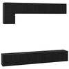 vidaXL TV Cabinet Set 5 pcs Black Oak Engineered Wood