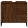vidaXL Bathroom Cabinet Brown Oak 65x33x60 cm Engineered Wood