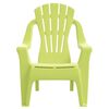 vidaXL Garden Chairs 2 pcs for Children Green 37x34x44cm PP Wooden Look