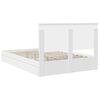 vidaXL Storage Bed with Headboard White 140 x 190 cm Engineered Wood