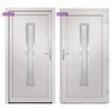vidaXL Front Door White 88x200 cm PVC