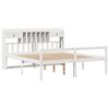 vidaXL Bookcase Bed without Mattress White 180x200 cm Super King Solid Wood Pine
