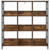 vidaXL Bookshelf Smoked Oak 102 x 32 x 104.5 cm Engineered Wood