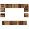 vidaXL TV Cabinet Set Wall-mounted 8 pcs Old Wood Engineered Wood