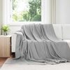 vidaXL Throw Blankets 24 pcs Grey 240 x 220 cm Fleece