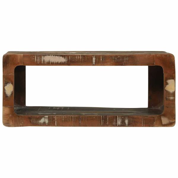 vidaXL TV Cabinet with Shelf Multicolour Solid Reclaim wood