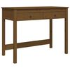 vidaXL Desk with Drawers Honey Brown 100x50x78 cm Solid Wood Pine