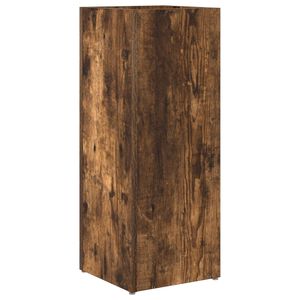 vidaXL Umbrella Stand Smoked Oak 25 x 24.5 x 64 cm Engineered Wood