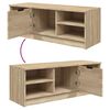 vidaXL TV Cabinet Sonoma Oak 102x35.5x36.5 cm Engineered Wood