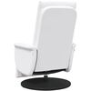 vidaXL Massage Recliner Chair with Footrest White Faux Leather