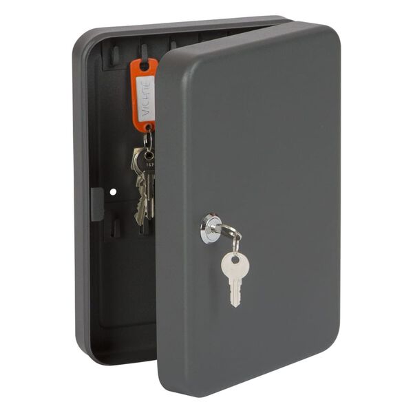 Practo Home Key Box with Lock for 24 Keys Matt Anthracite