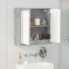 vidaXL Bathroom Mirror Cabinet with Door Concrete Grey 60 x 20 x 60 cm