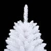 vidaXL Artificial Hinged Christmas Tree White 120 cm PVC and Steel