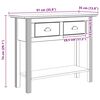 vidaXL Console Table with Drawer BODO Honey Brown 91 x 34.7 x 74 cm