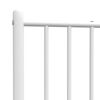 vidaXL Metal Headboard White 80 cm