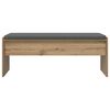 vidaXL Hall Bench with Cushion Artisan Oak 103 x 38 x 40 cm