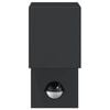 vidaXL Outdoor Wall Light with Sensor Black Die-cast Aluminium