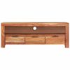 vidaXL TV Cabinet 110x30x40 cm Solid Acacia Wood