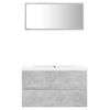 vidaXL Bathroom Furniture Set Concrete Grey Engineered Wood