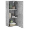 vidaXL TV Wall Cabinet Concrete Grey 40.5x30x102 cm Engineered Wood