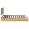 vidaXL Storage Bed with Drawer Sonoma Oak 150 x 200 cm Engineered Wood