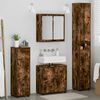vidaXL Bathroom Furniture Set Manual 4 pcs Smoked Oak Engineered Wood