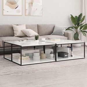 vidaXL Bookshelf Boards 8 pcs High Gloss White 80x50x1,5 cm Engineered Wood