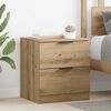 vidaXL Bedside Cabinet with Drawer 2 pcs Artisan Oak 45 x 39 x 50cm