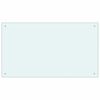 vidaXL Kitchen Backsplash 2 pcs White 100 x 60 cm Tempered Glass