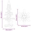 vidaXL Wooden Christmas Tree for Decoration 60 cm Solid Wood Pine